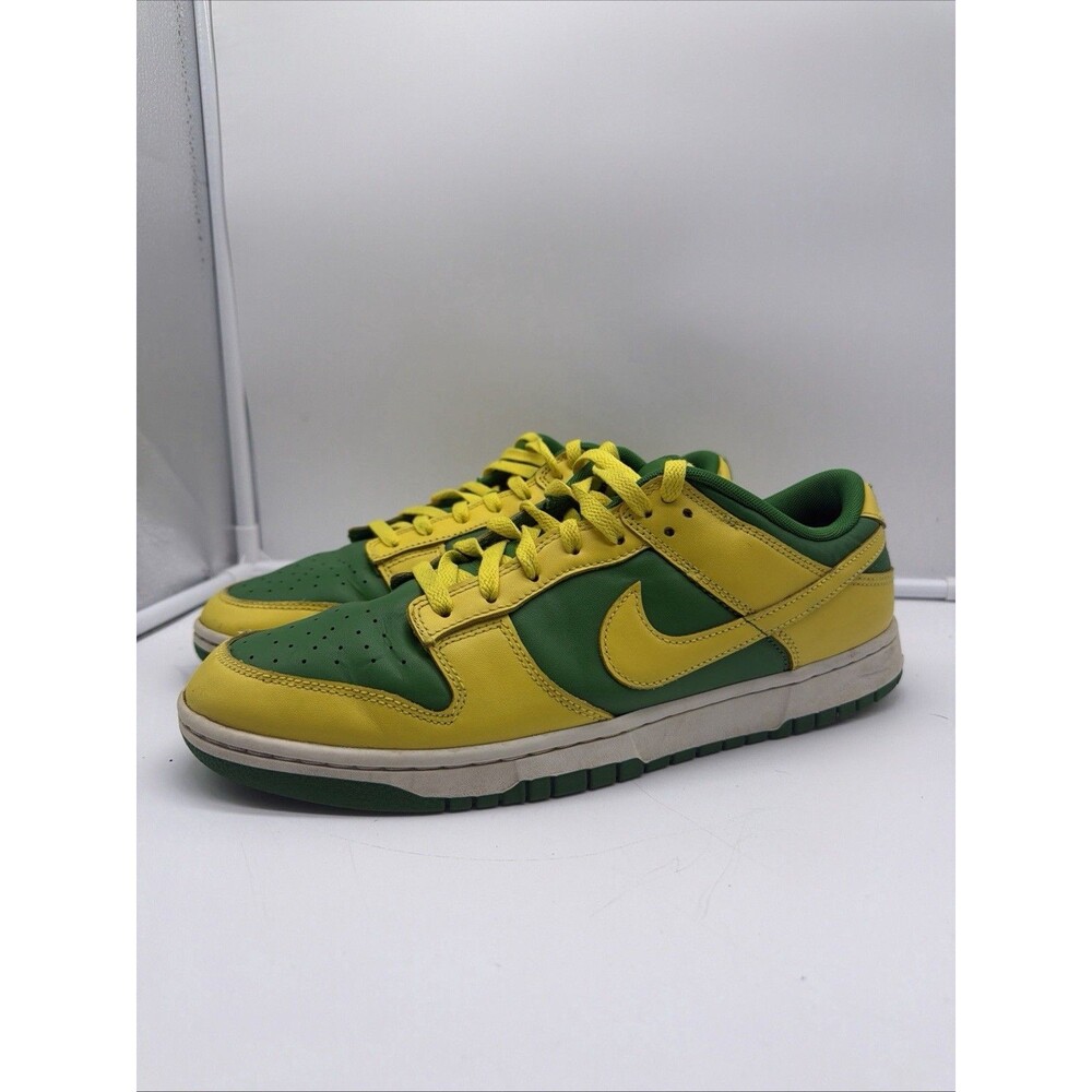 Nike Dunk Low Retro Reverse Brazil Apple Green Yellow Men’s Size 11.5 DV0833-300